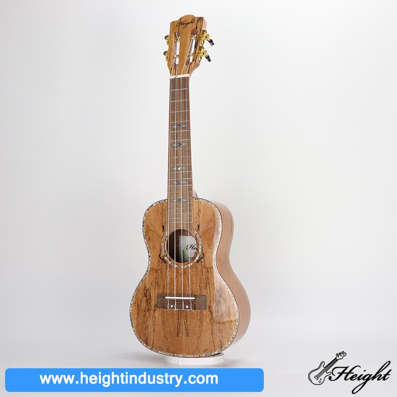 HC11 high gloss spalted maple wood ukulele 7
