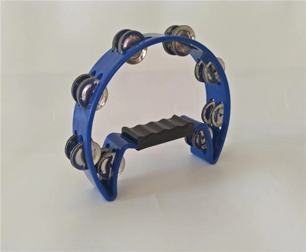 Plastic Tambourine With 16 Sets Of Jingles