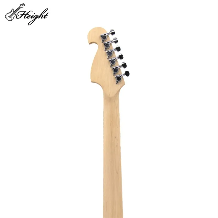 Beginner White Electric Guitar Solid Bass Wood Electric Guitar